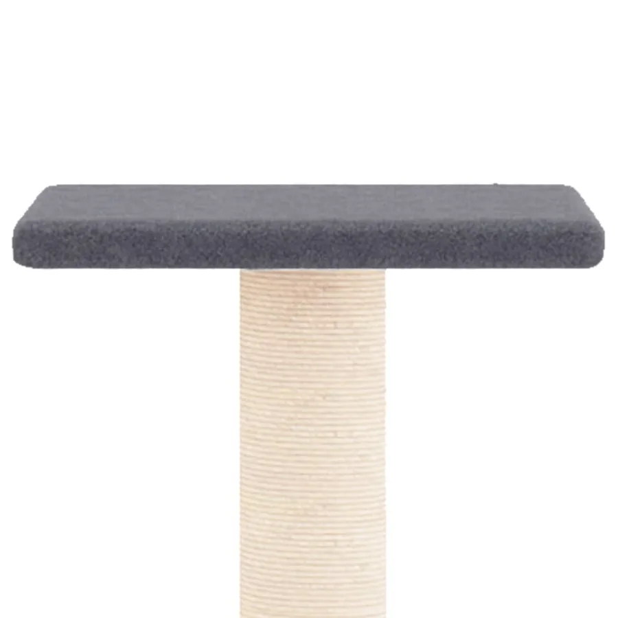 Arbre à chat avec griffoirs en sisal gris foncé 73 cm - 4