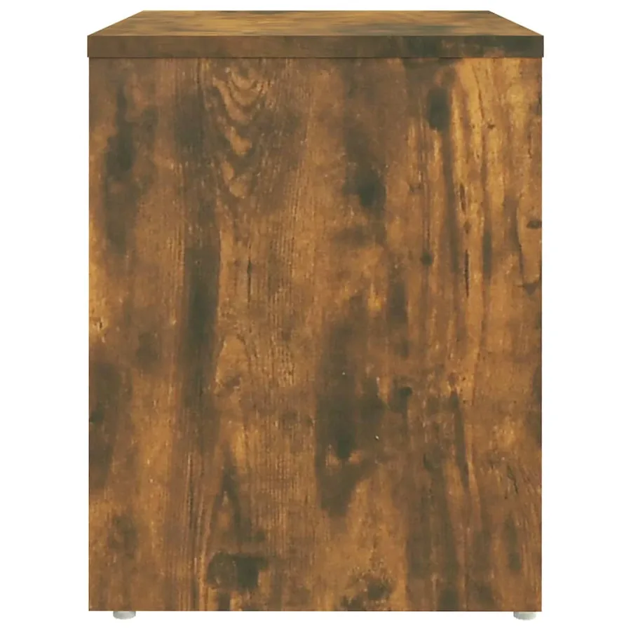 Table de chevet Chêne fumé 40x30x40 cm Bois d'ingénierie - 5