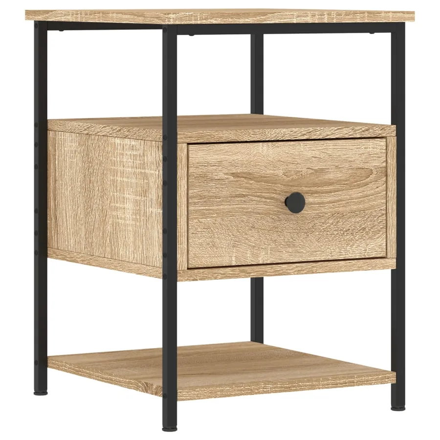 Table de chevet chêne sonoma 40x42x56 cm bois d'ingénierie - 2