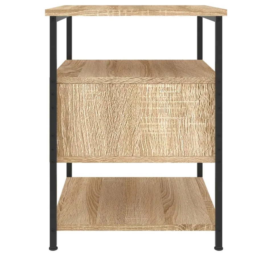 Table de chevet chêne sonoma 40x42x56 cm bois d'ingénierie - 7