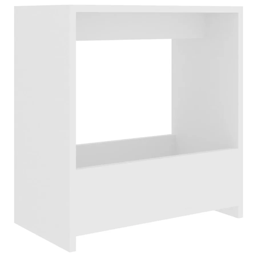 Table d'appoint blanc 50x26x50 cm bois d'ingénierie - 2