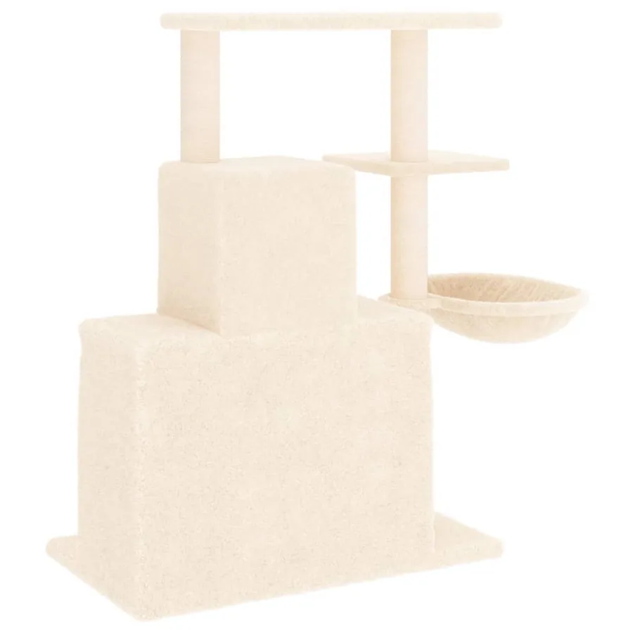 Arbre à chat avec griffoirs en sisal Crème 83 cm - 5