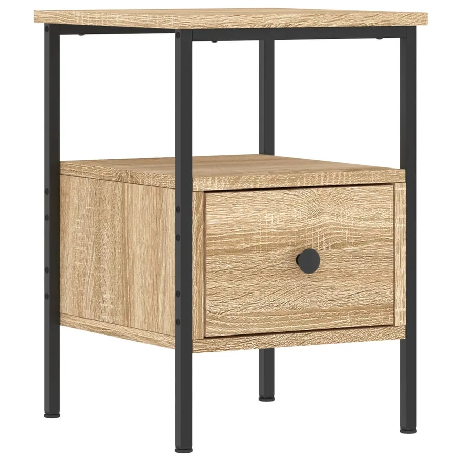 Tables de chevet 2 pcs chêne sonoma 34x36x50 cm bois ingénierie - 3