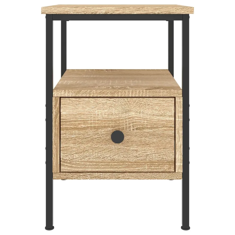 Tables de chevet 2 pcs chêne sonoma 34x36x50 cm bois ingénierie - 5