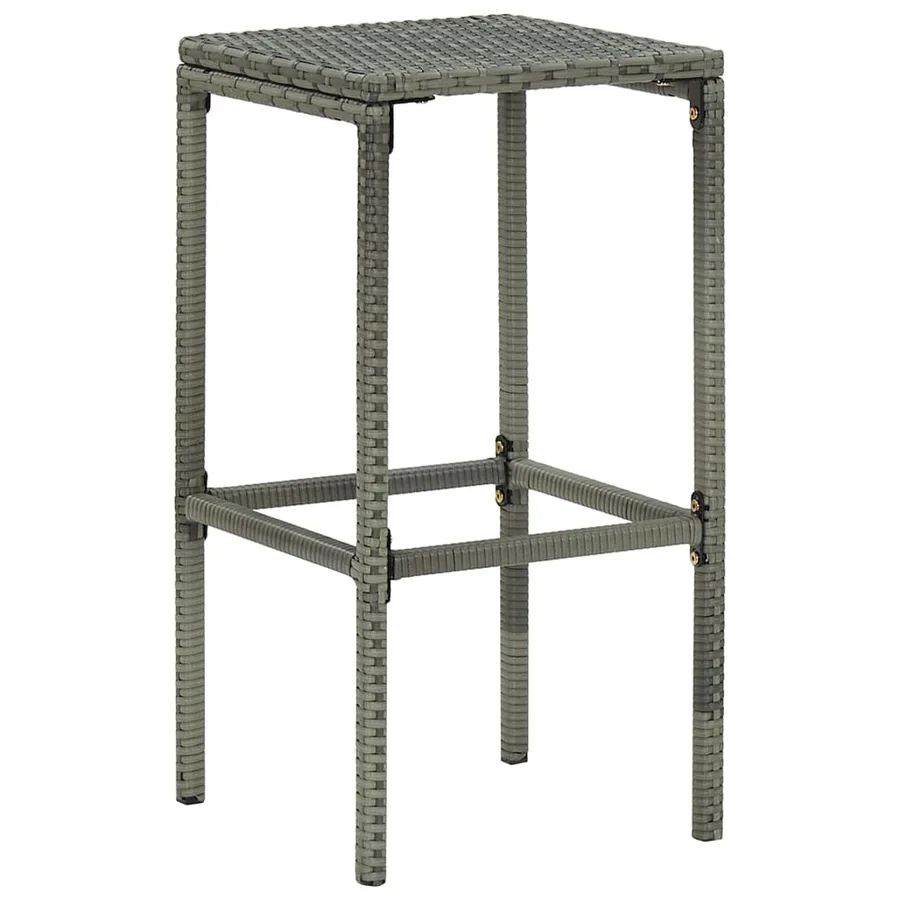 Ensemble de bar de jardin avec coussins 5 pcs Gris - 13