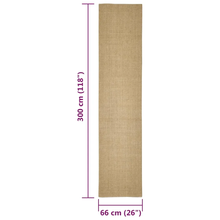 Tapis en sisal pour griffoir 66x300 cm - 6
