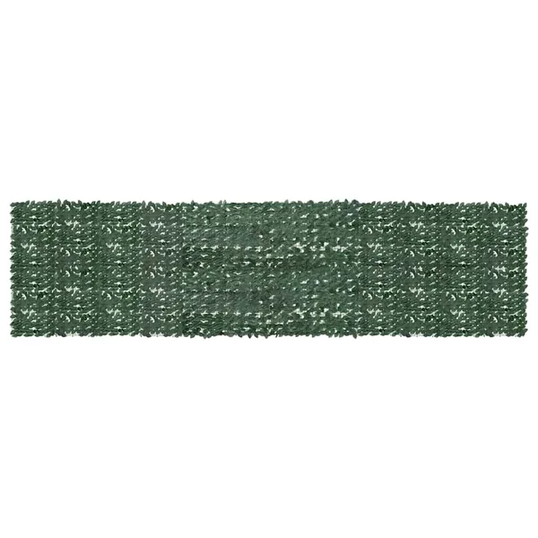 Écran de balcon avec feuilles vert foncé 600x150 cm
