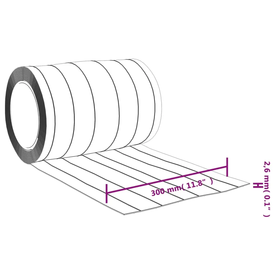 Rideau de porte transparent 300 mmx2,6 mm 25 m PVC - 7