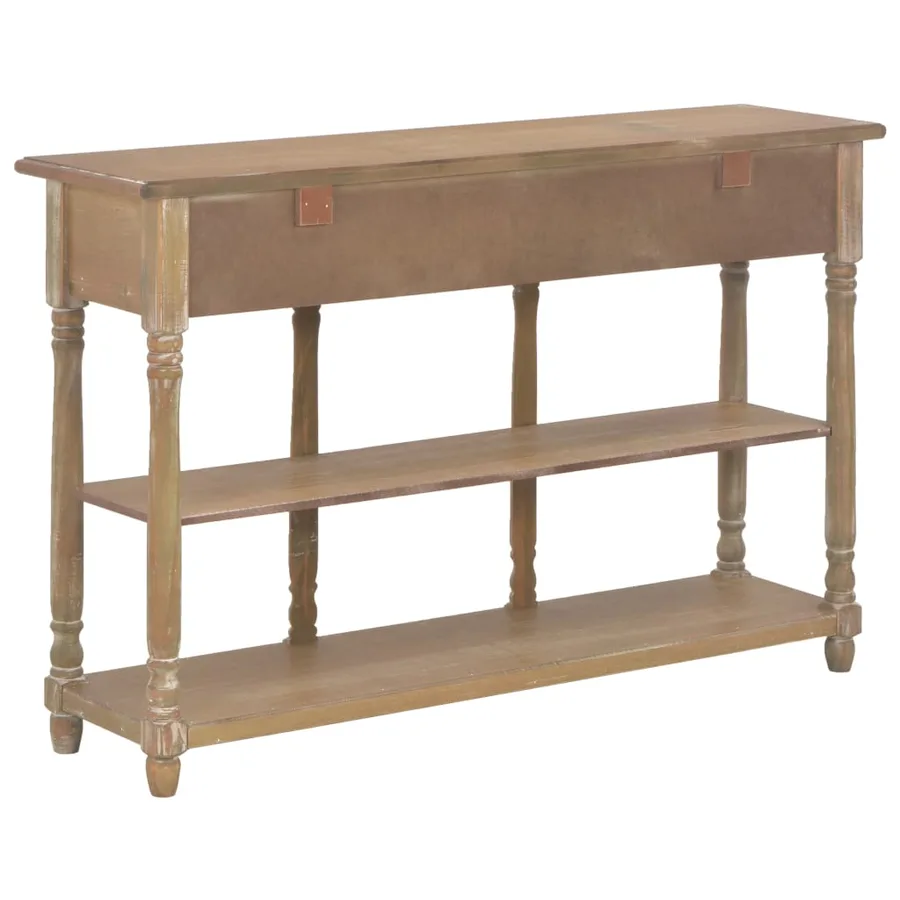 Table console 110x30x76 cm bois d'ingénierie - 4