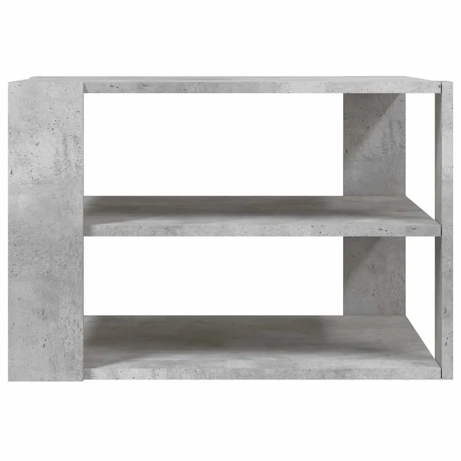 Table basse gris béton 58x58x40 cm bois d'ingénierie - 4