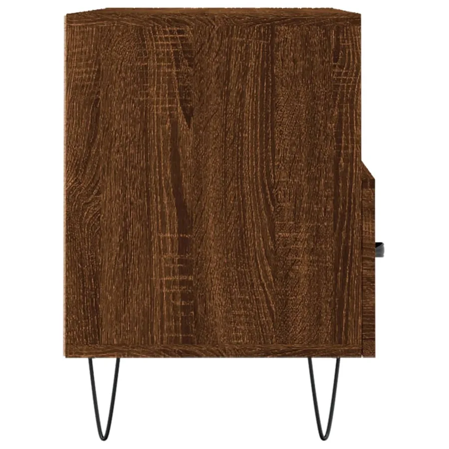 Meuble TV Chêne marron 80x36x50 cm Bois d'ingénierie - 7
