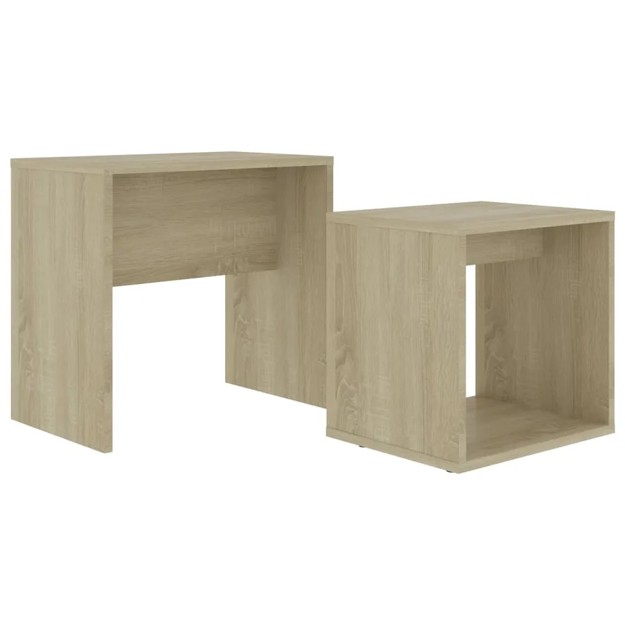 Ensemble de table basse Chêne sonoma 48x30x45cm Bois ingénierie - 2