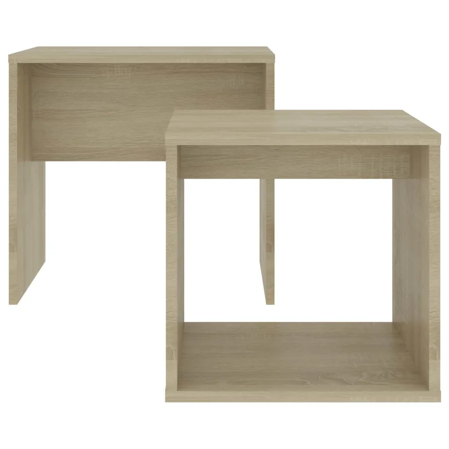 Ensemble de table basse Chêne sonoma 48x30x45cm Bois ingénierie - 4