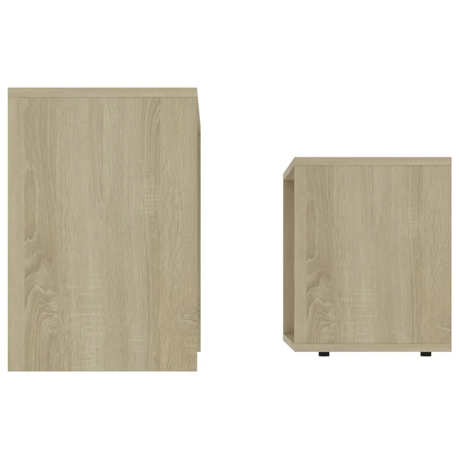 Ensemble de table basse Chêne sonoma 48x30x45cm Bois ingénierie - 5
