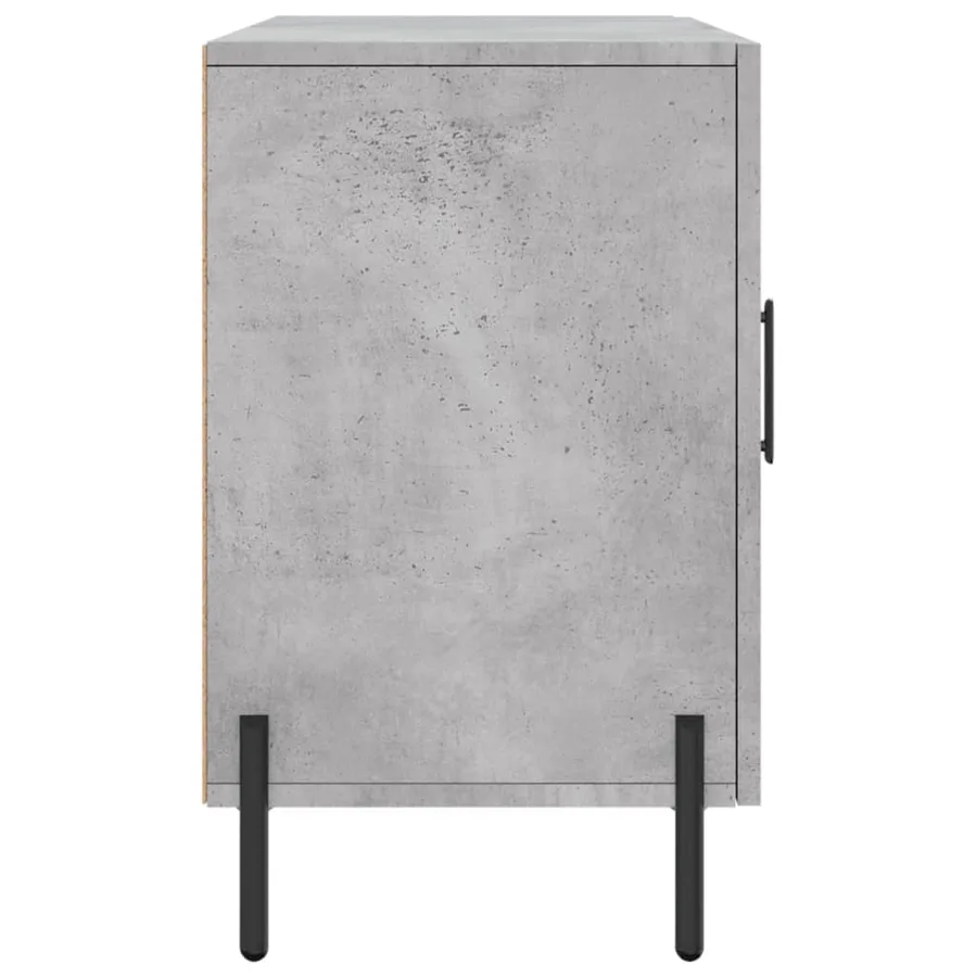 Buffet gris béton 100x36x60 cm bois d'ingénierie - 7