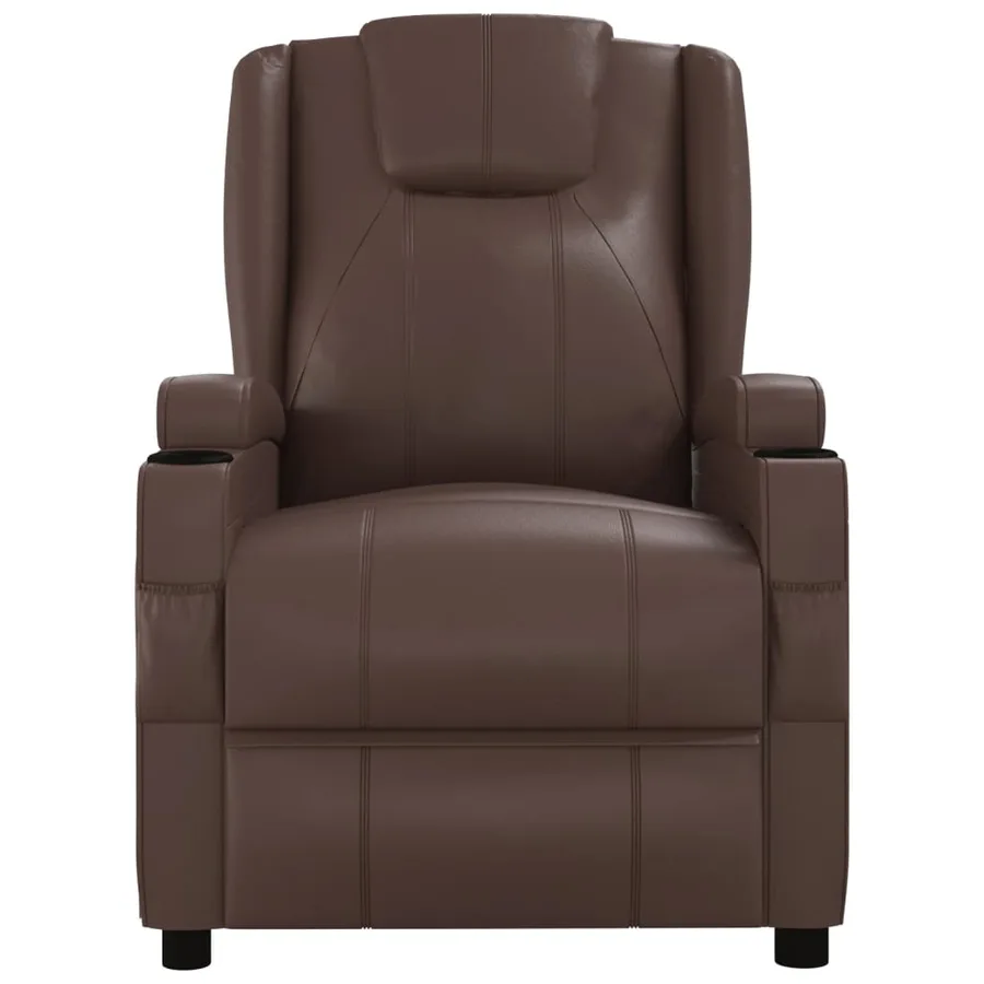 Fauteuil de massage Marron Similicuir - 3
