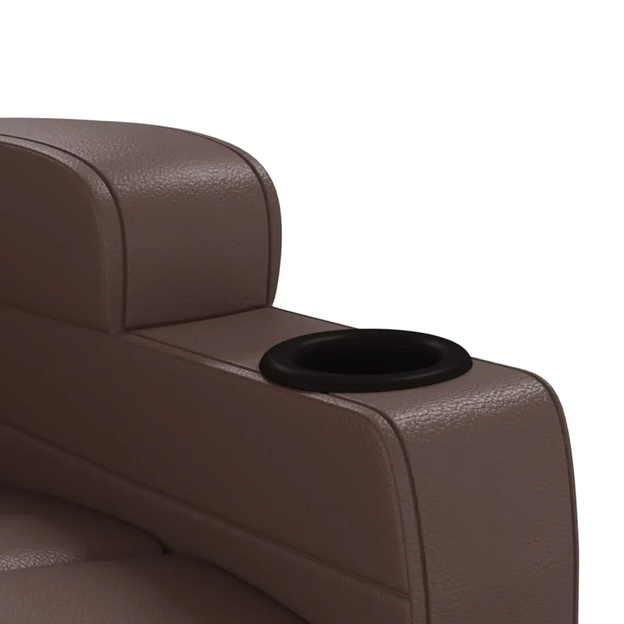 Fauteuil de massage Marron Similicuir - 8