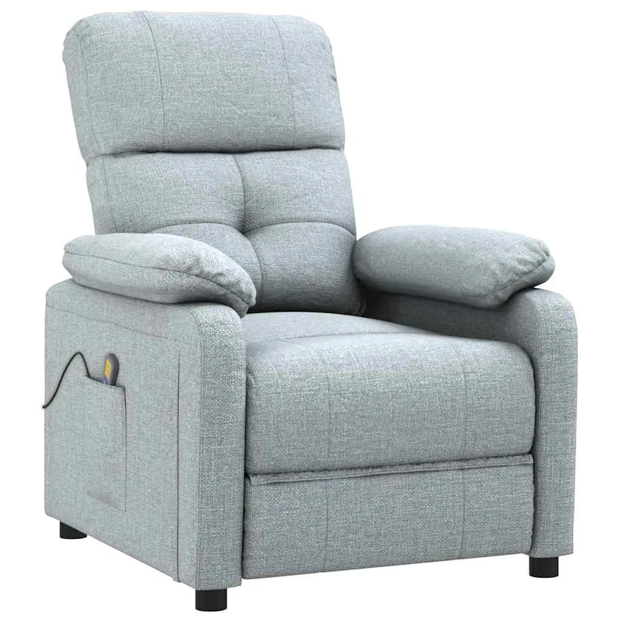 Fauteuil de massage Gris clair Tissu - 2