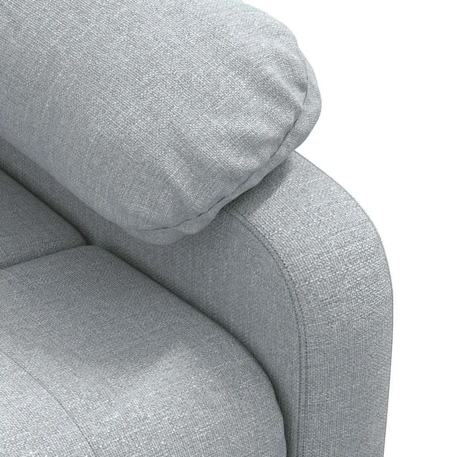 Fauteuil de massage Gris clair Tissu - 8