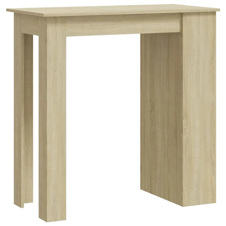 Table de bar avec rangement Chêne sonoma 102x50x103,5 cm - 2