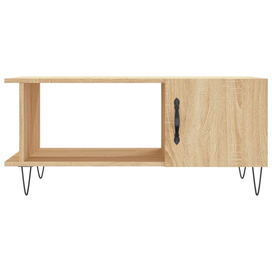 Table basse chêne sonoma 90x50x40 cm bois d'ingénierie - 5