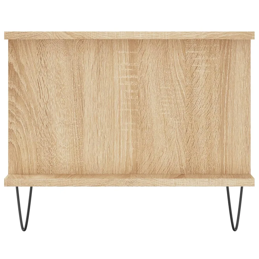 Table basse chêne sonoma 90x50x40 cm bois d'ingénierie - 7