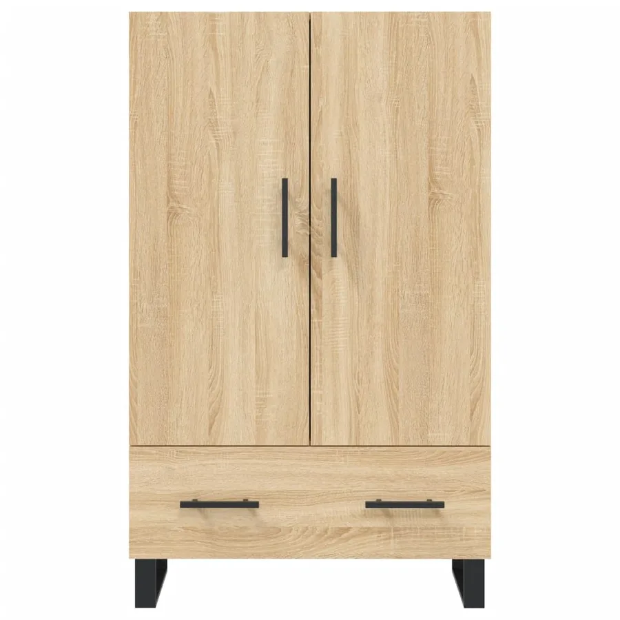 Buffet haut chêne sonoma 69,5x31x115 cm bois d'ingénierie - 6