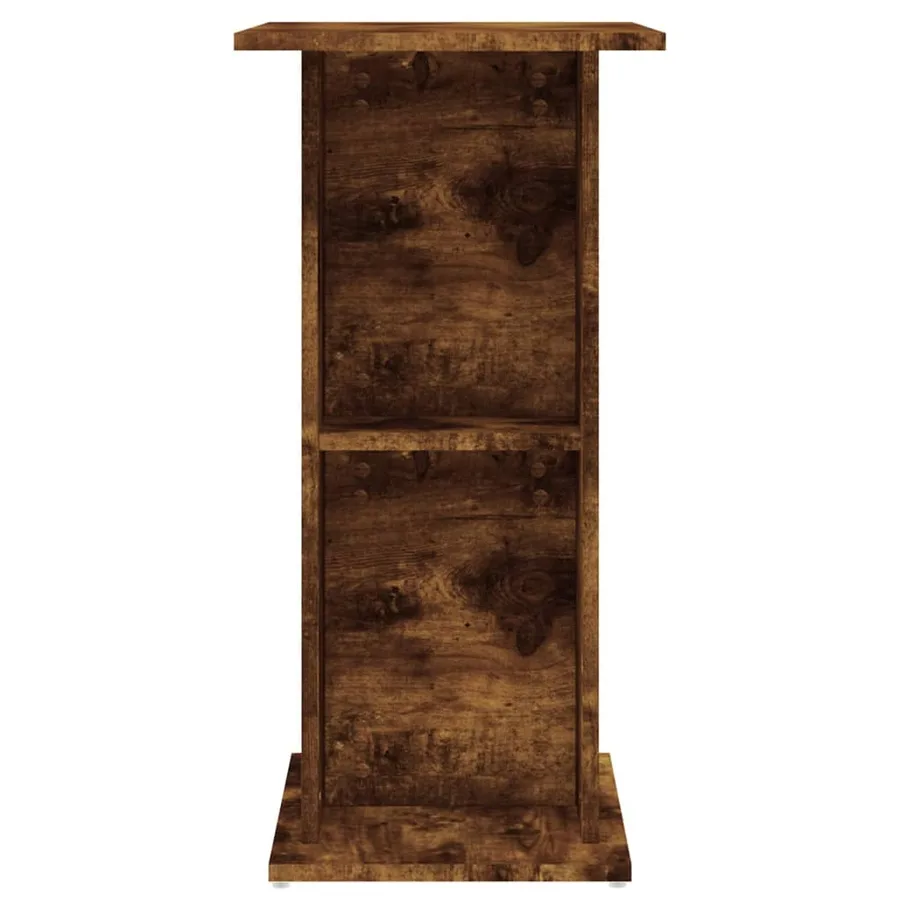 Support d'aquarium chêne fumé 60,5x36x72,5 cm bois d'ingénierie - 5