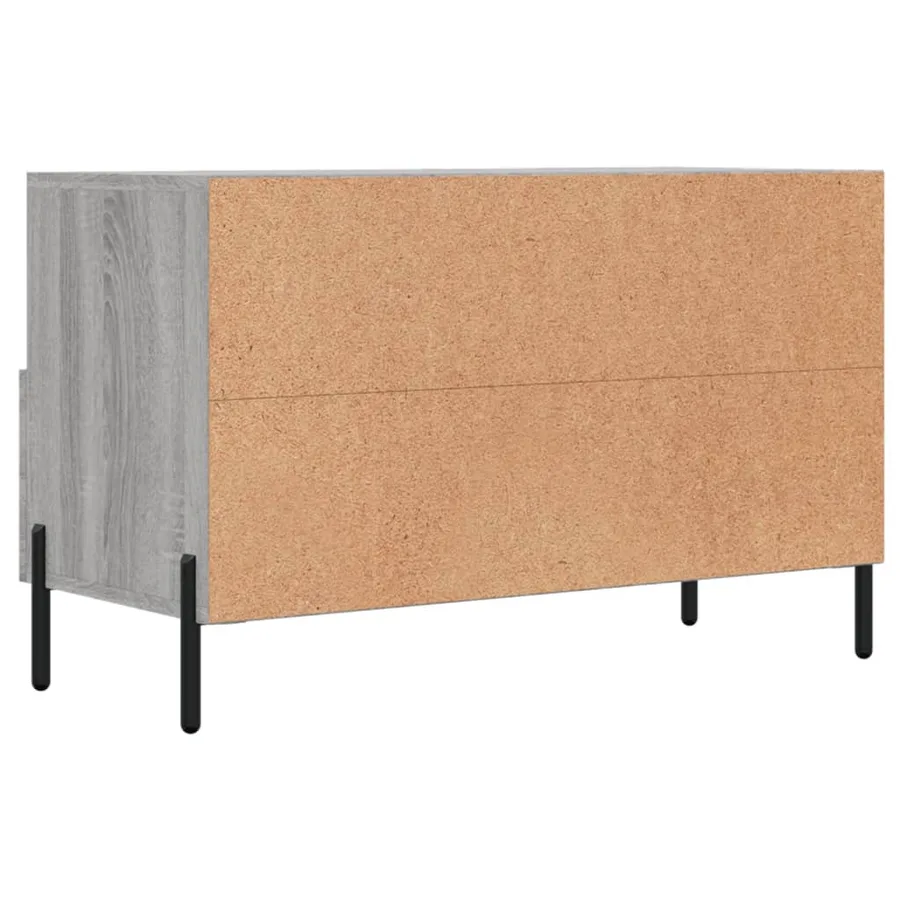 Meuble TV Sonoma gris 80x36x50 cm Bois d'ingénierie - 8