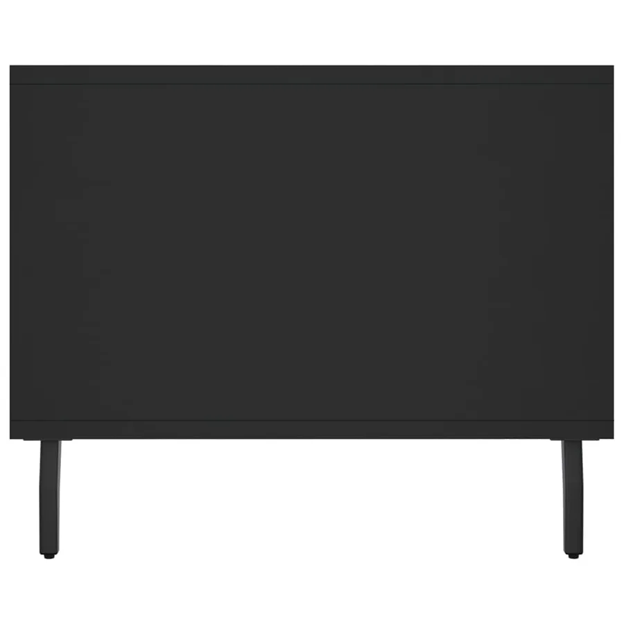 Table basse noir 102x50x40 cm bois d'ingénierie - 6