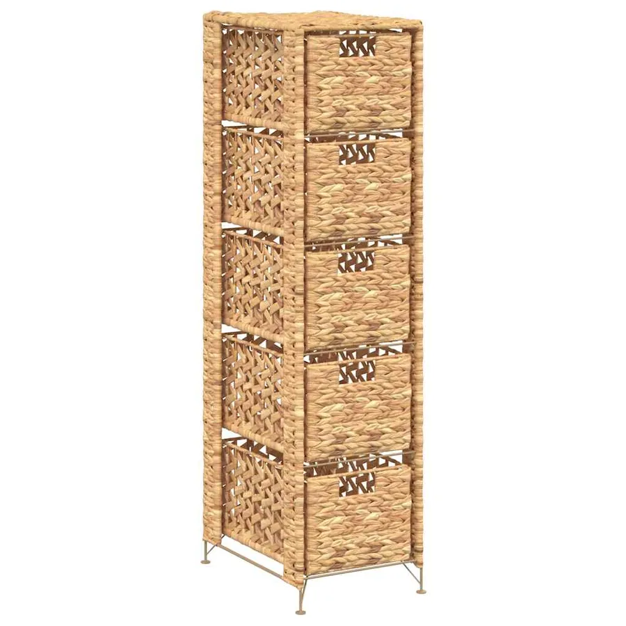 Unité de rangement avec 5 paniers 25,5x37x100 cm Jacinthe d'eau - 2