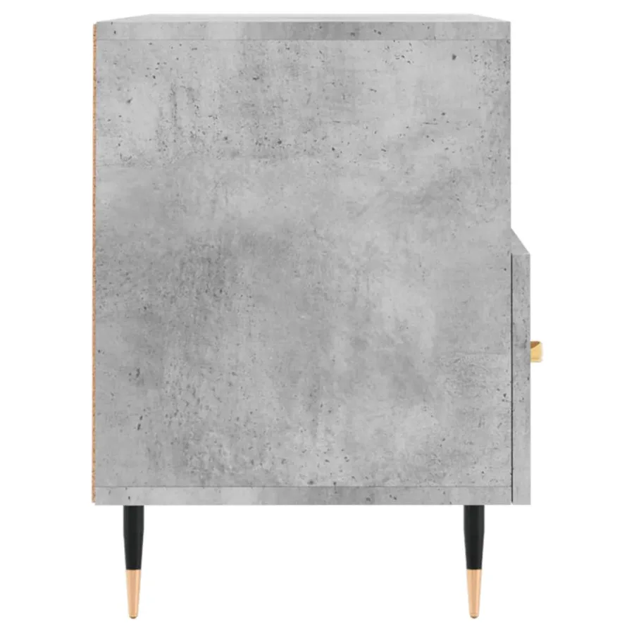 Meuble TV Gris béton 80x36x50 cm Bois d'ingénierie - 7