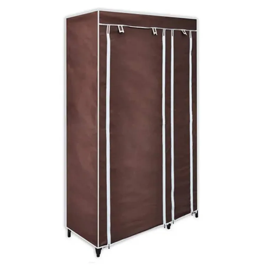 Garde-robe en tissu 2 pcs Marron - 2