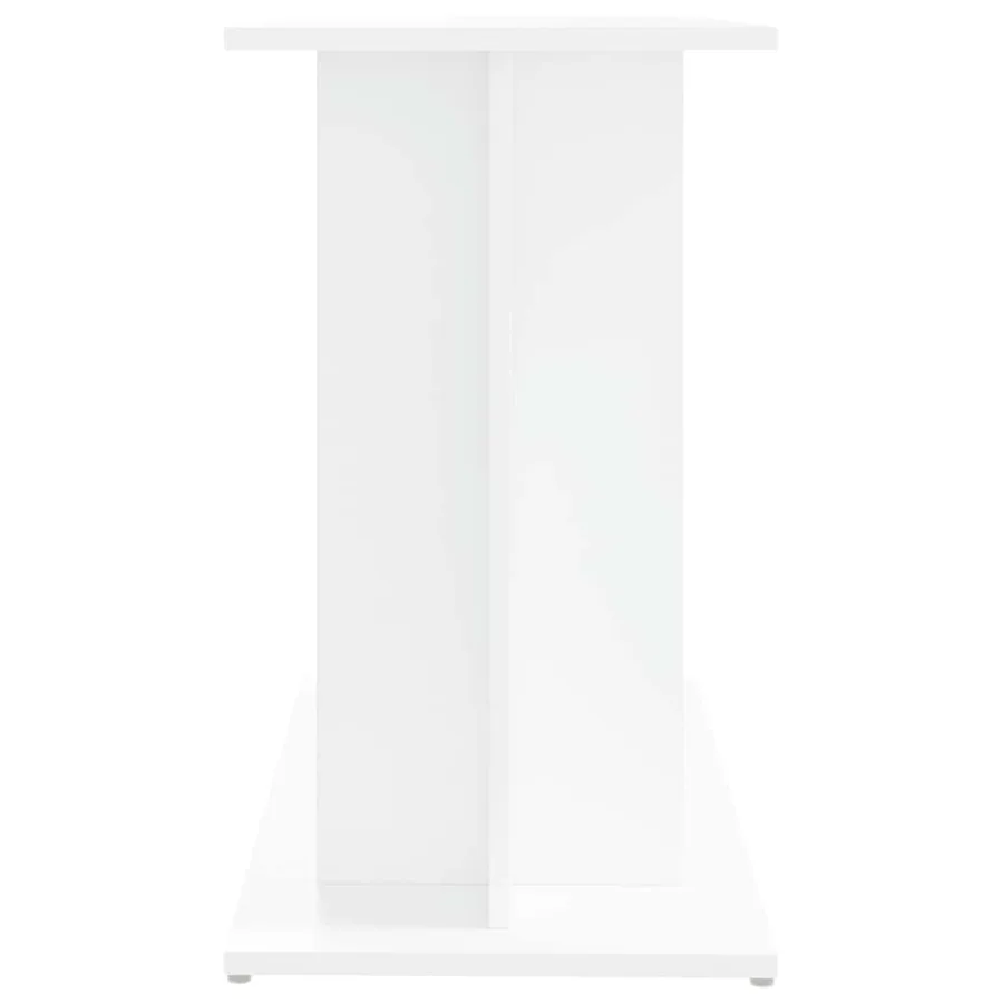 Support pour aquarium blanc 80x35x60 cm bois d'ingénierie - 5