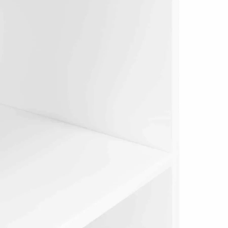 Support pour aquarium blanc 80x35x60 cm bois d'ingénierie - 6