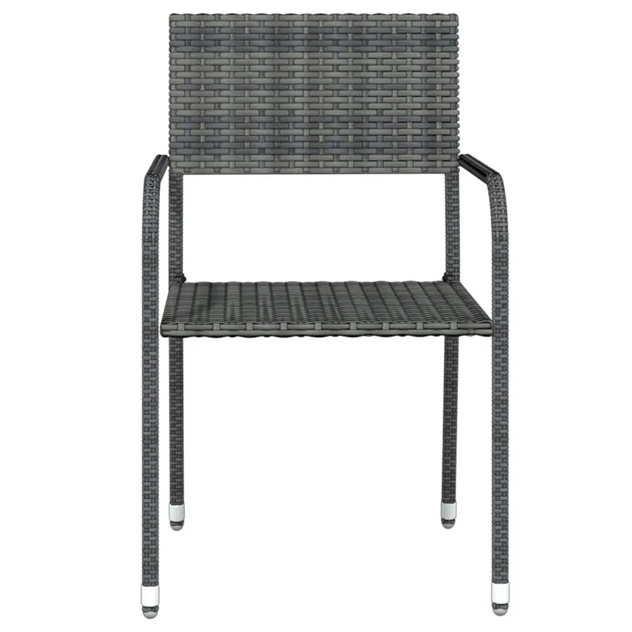 Ensemble à manger de jardin 3 pcs Gris - 4