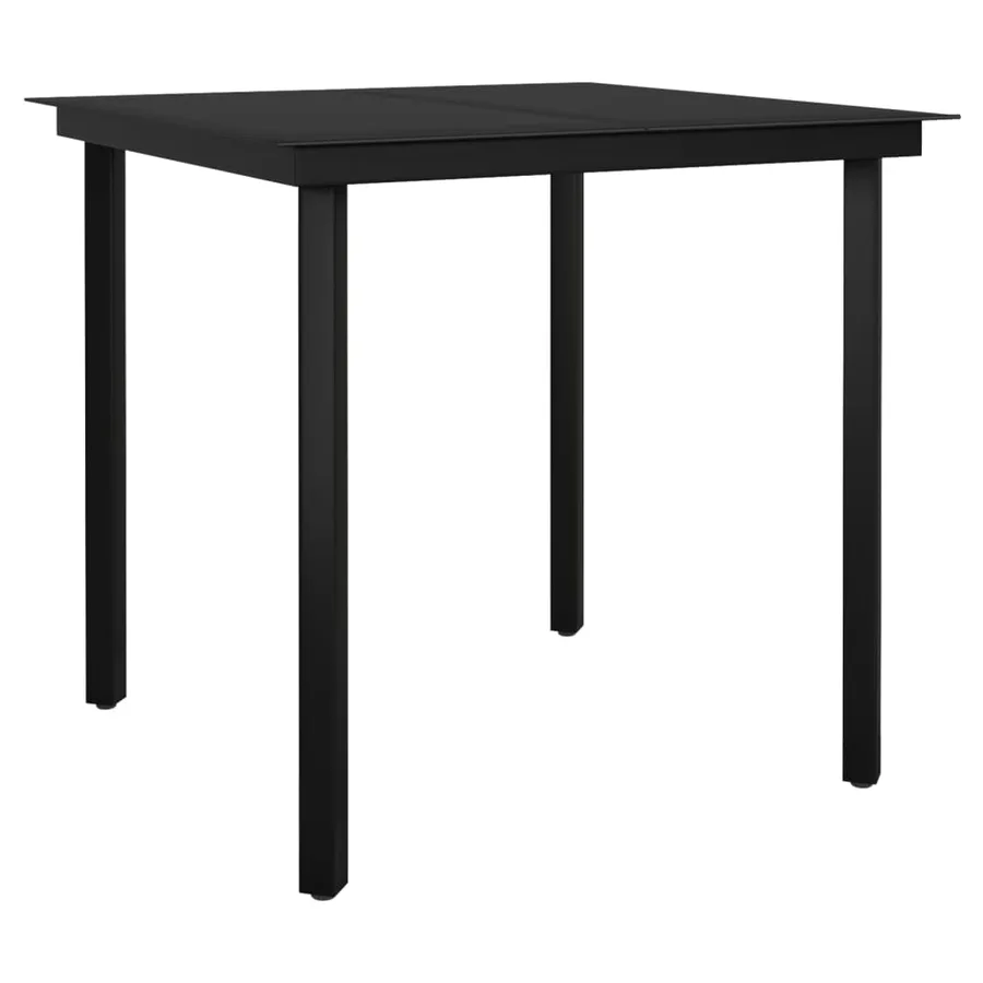 Ensemble à manger de jardin 3 pcs Gris - 5
