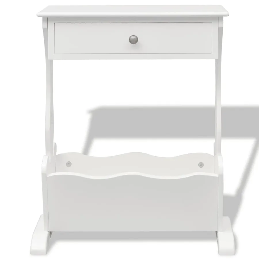 Porte-revues Melrose Blanc - 4