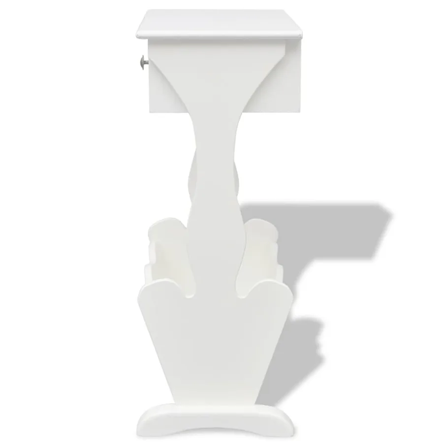 Porte-revues Melrose Blanc - 5