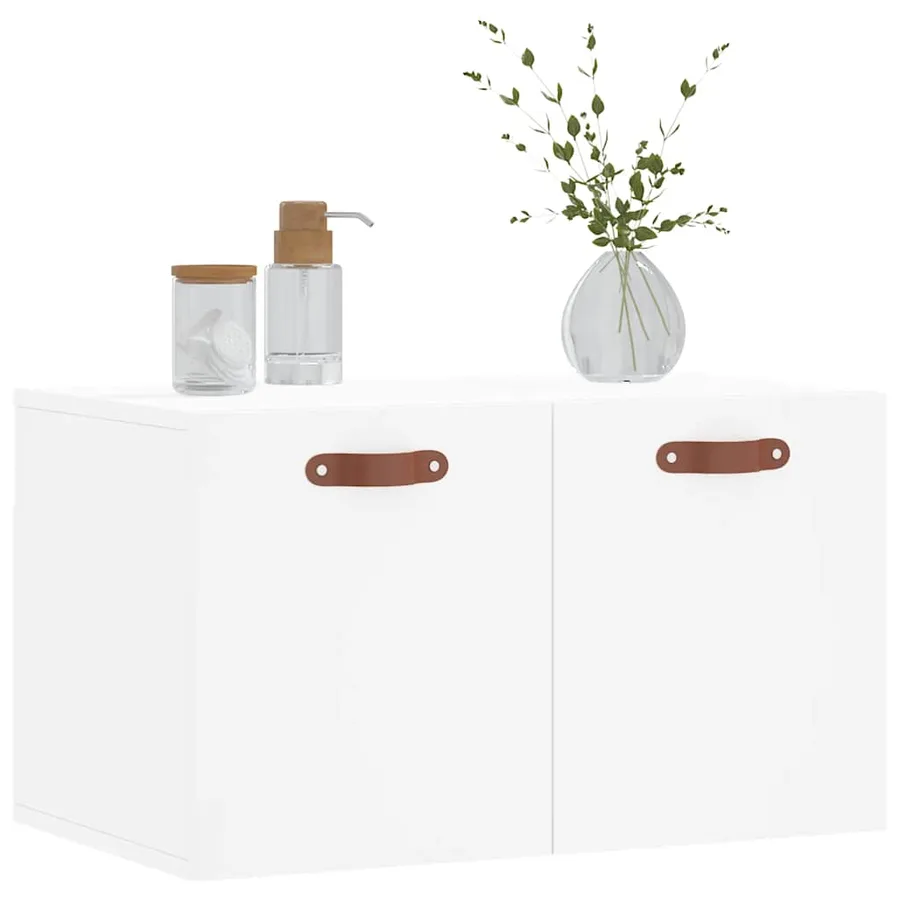 Armoire murale Blanc 60x36,5x35 cm Bois d'ingénierie - 9
