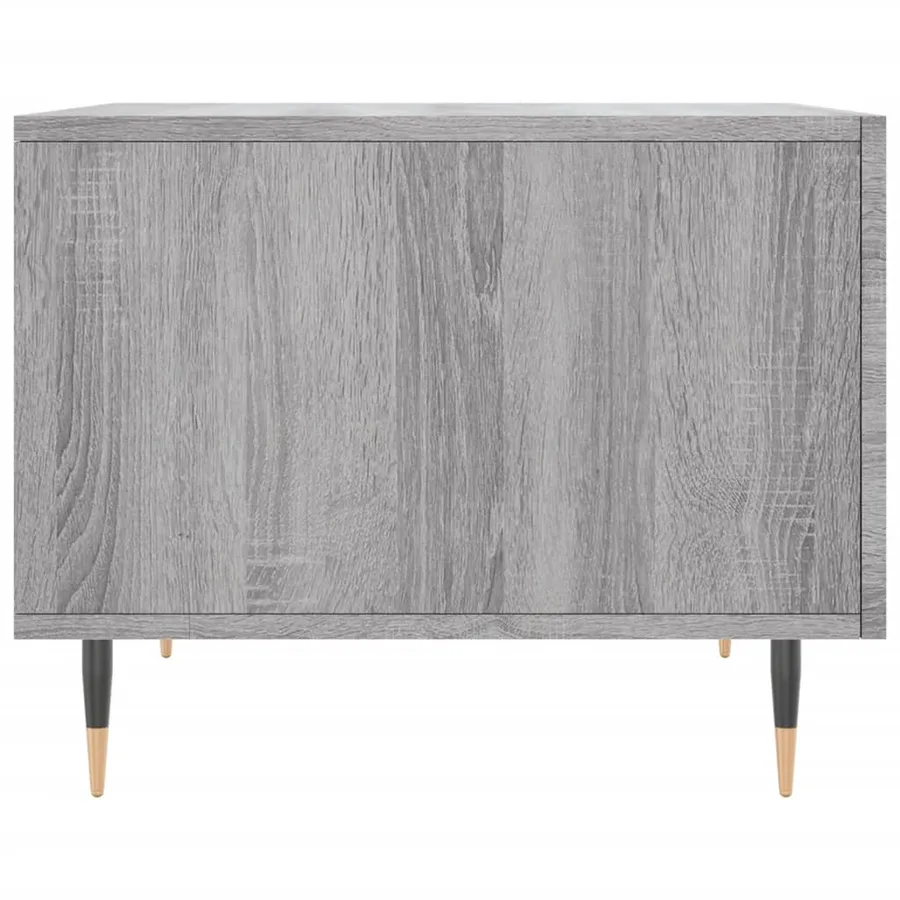 Table basse Sonoma gris 50x50x40 cm Bois d'ingénierie - 7