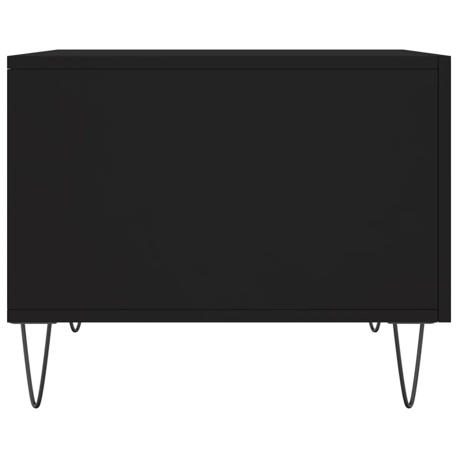 Tables basses 2 pcs noir 50x50x40 cm bois d'ingénierie - 8