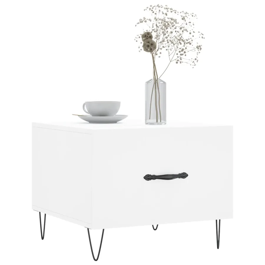Tables basses 2 pcs blanc 50x50x40 cm bois d'ingénierie - 3