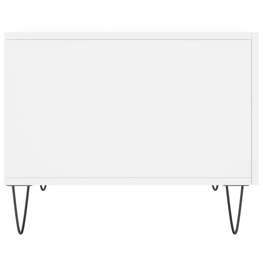Tables basses 2 pcs blanc 50x50x40 cm bois d'ingénierie - 8