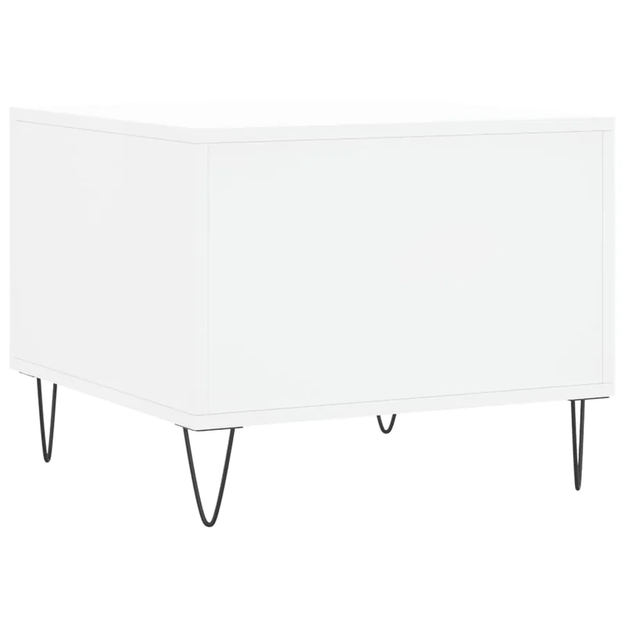Tables basses 2 pcs blanc 50x50x40 cm bois d'ingénierie - 9