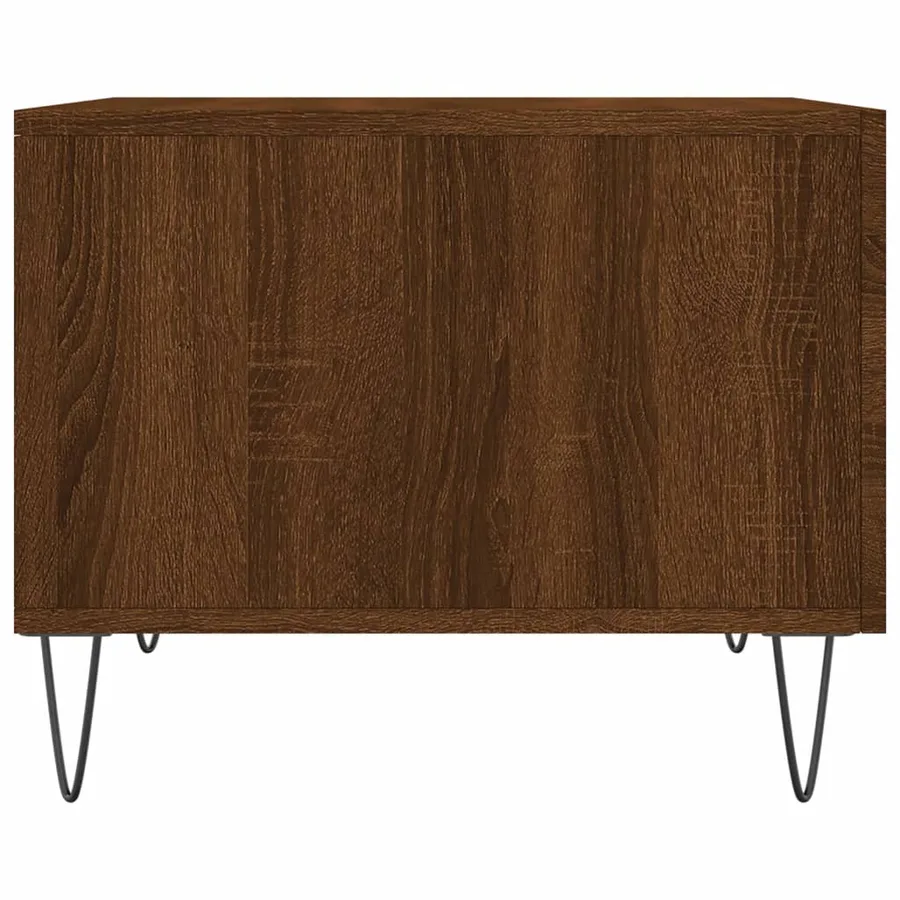 Tables basses 2 pcs chêne marron 50x50x40 cm bois d'ingénierie - 8