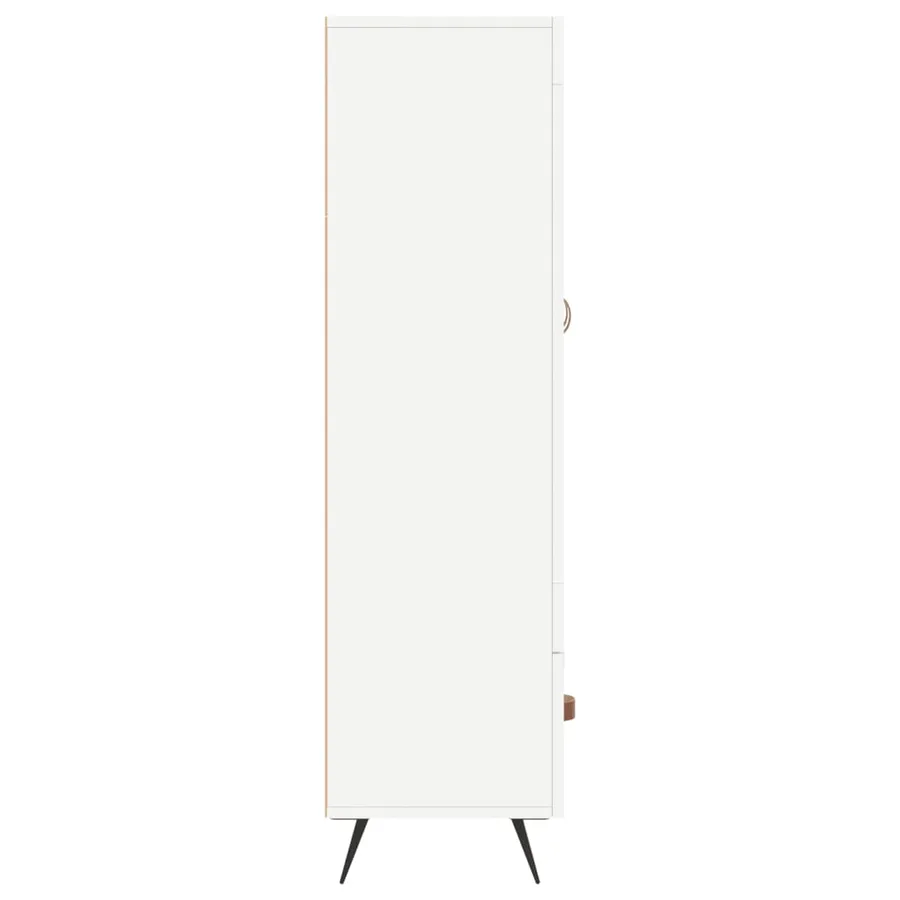 Buffet haut blanc 69,5x31x115 cm bois d'ingénierie - 7
