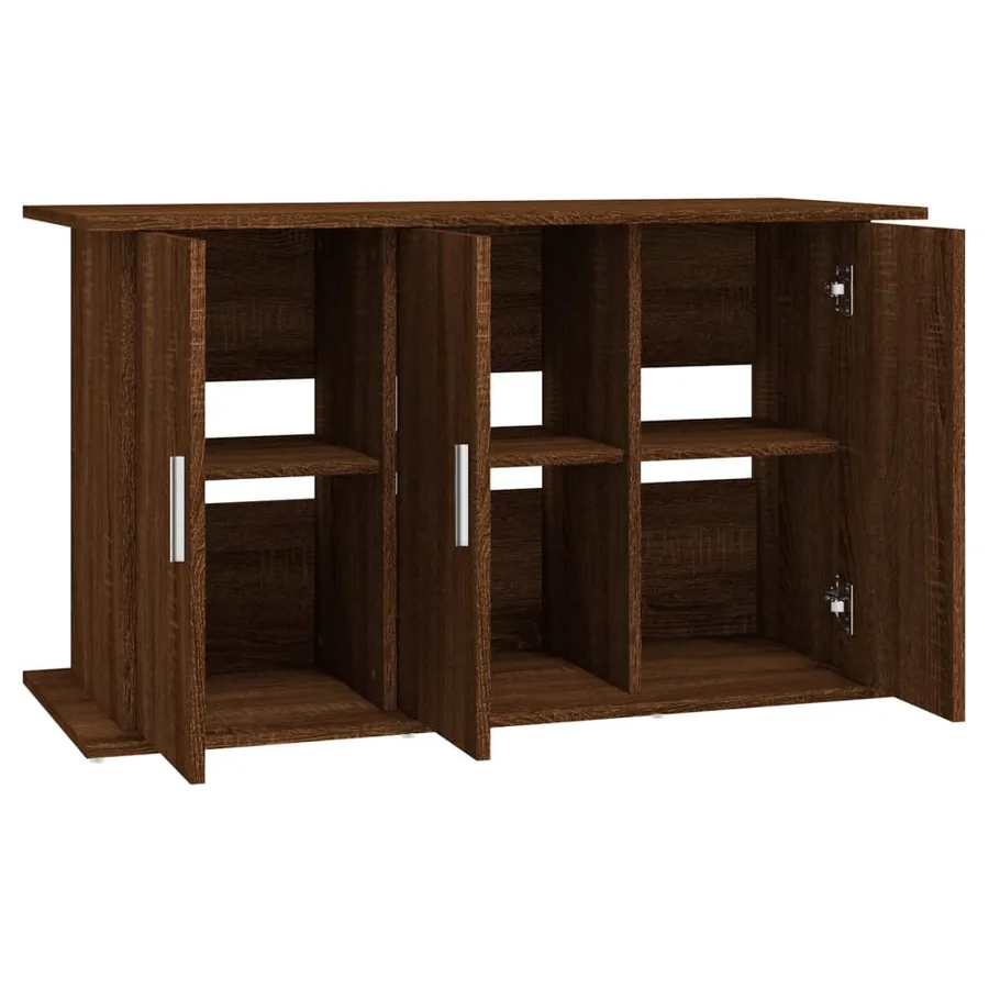 Support d'aquarium chêne marron 101x41x58 cm bois d'ingénierie - 6