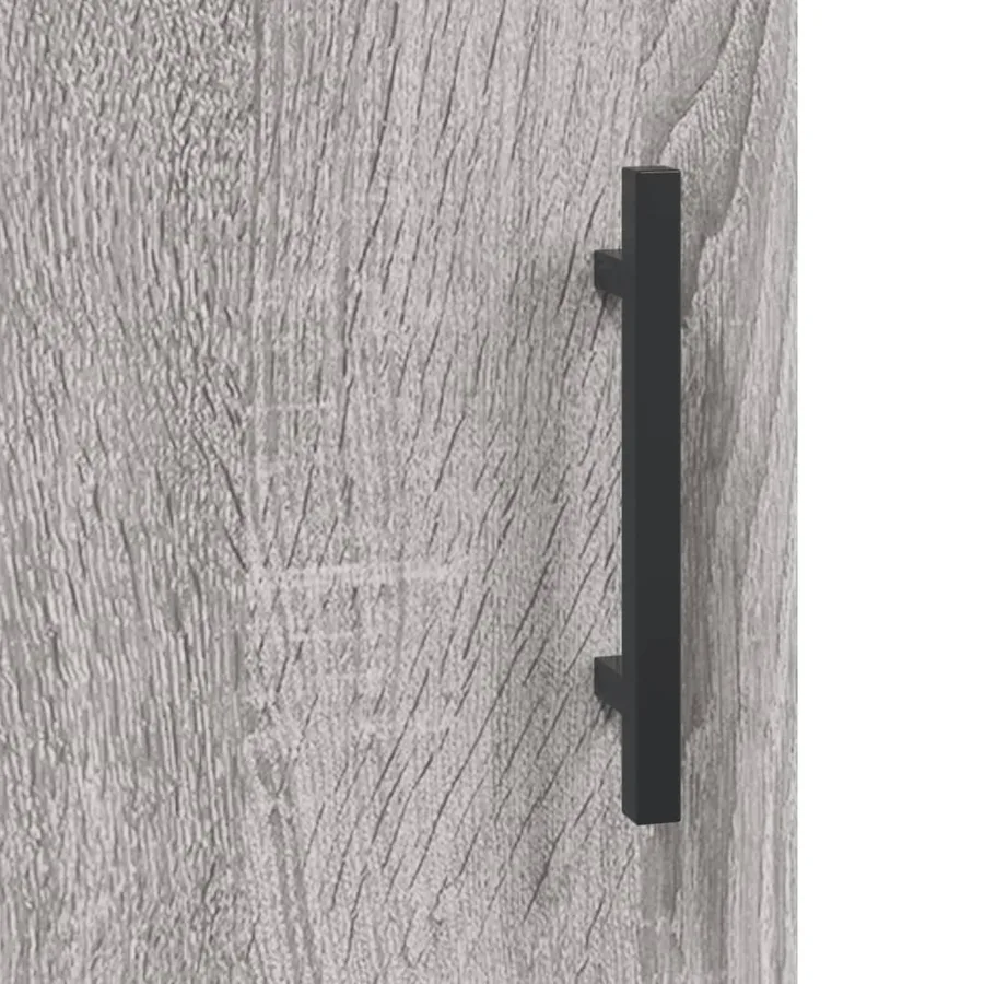 Buffet sonoma gris 90x34x80 cm bois d'ingénierie - 10