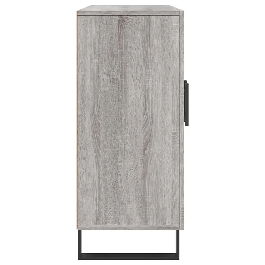 Buffet sonoma gris 90x34x80 cm bois d'ingénierie - 7